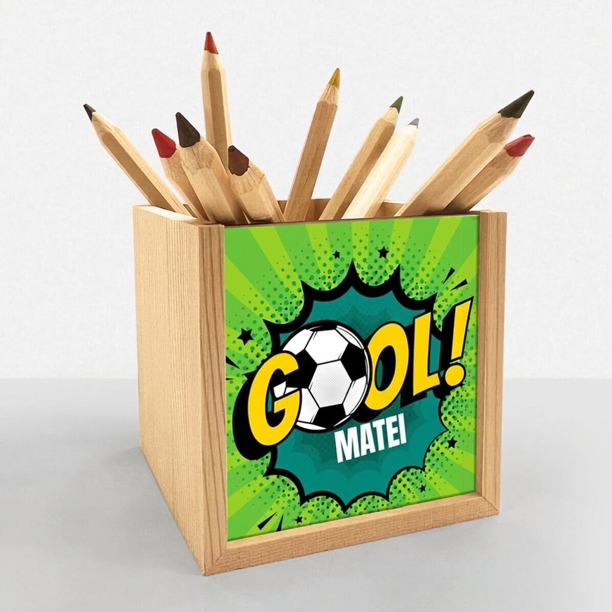 Portamatite personalizzato con scritta - Calcio