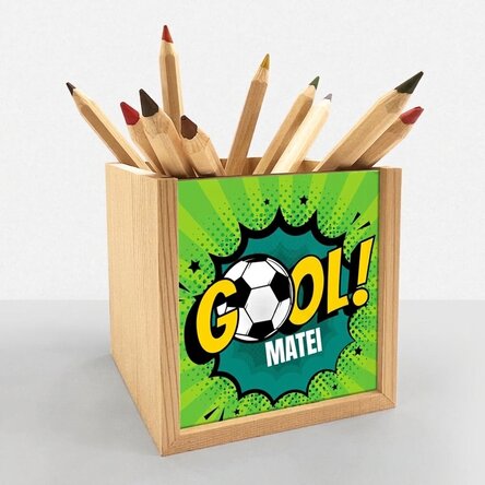 Portamatite personalizzato con scritta - Calcio