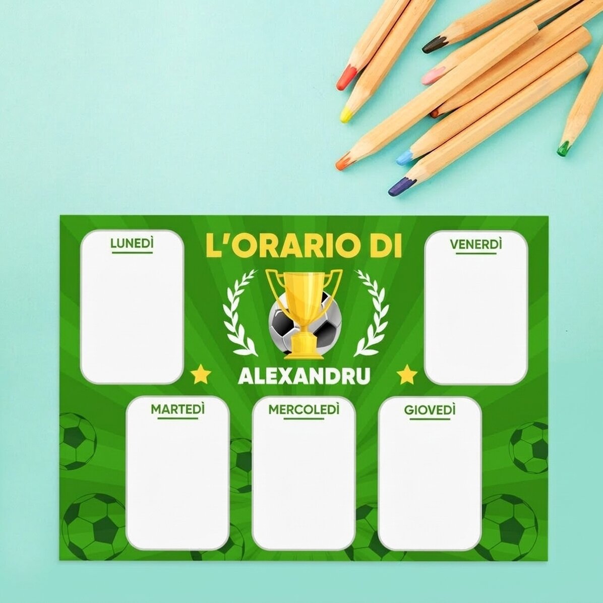 Orario personalizzato con testo - Campion