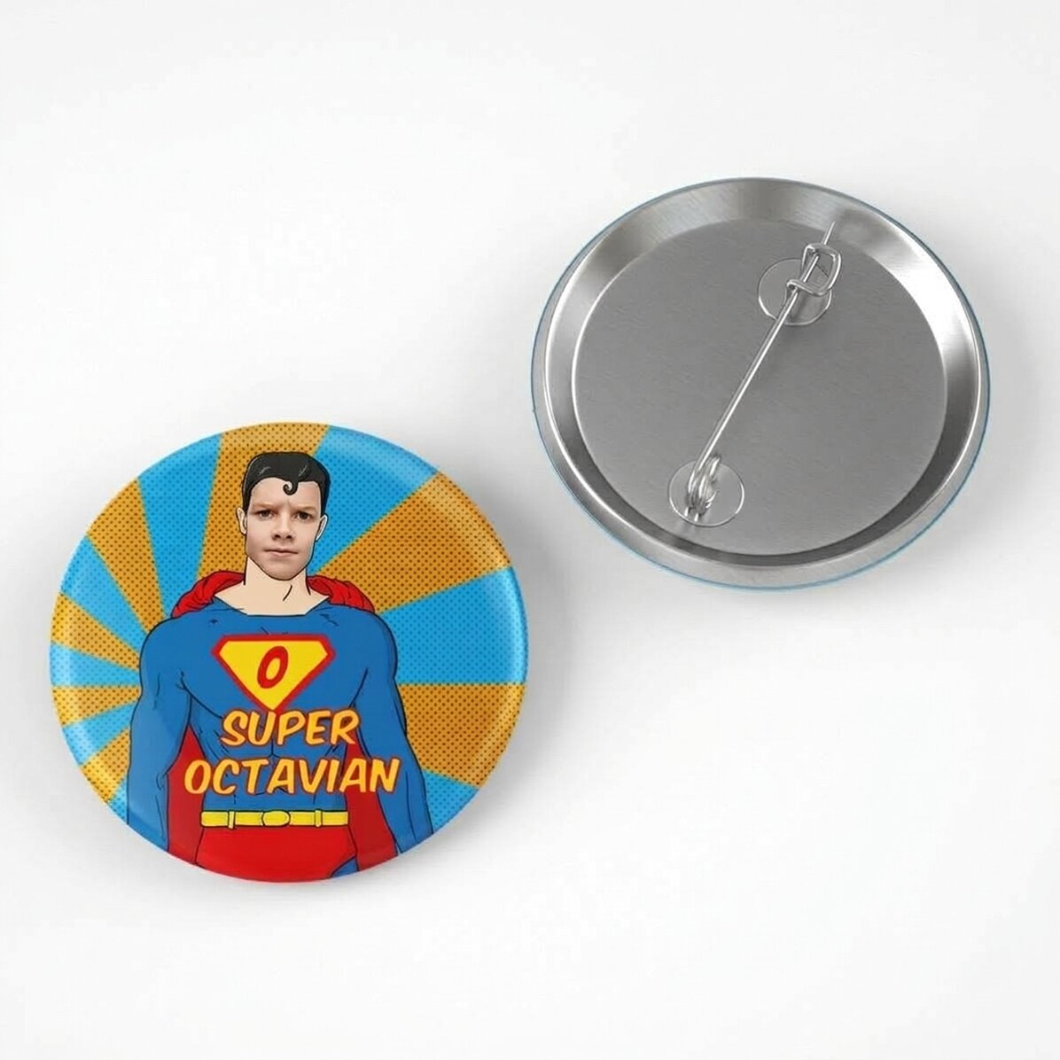 Spilla personalizzata con nome - Eroe