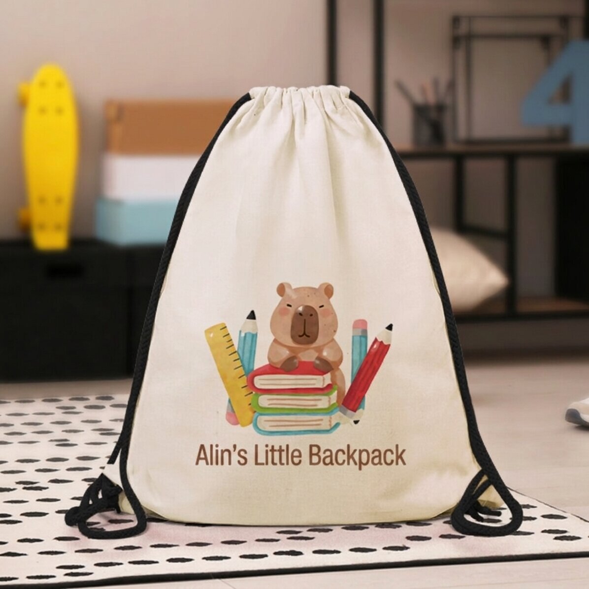 Zaino personalizzato con scritta - Capybara
