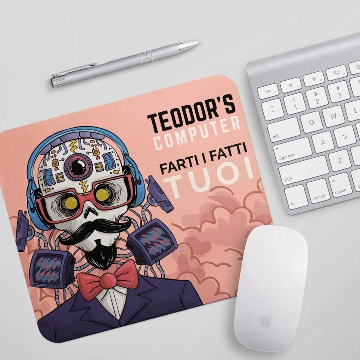 Tappetino per mouse personalizzato con scritta - Cyborg