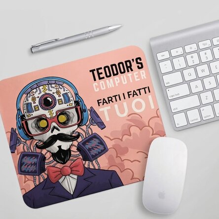 Tappetino per mouse personalizzato con scritta - Cyborg