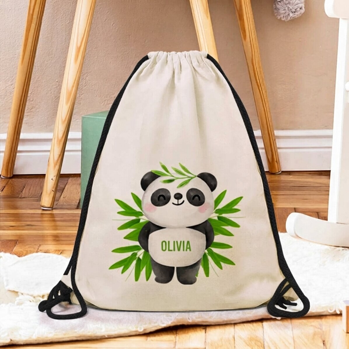 Zaino personalizzato con nome - Cute Panda