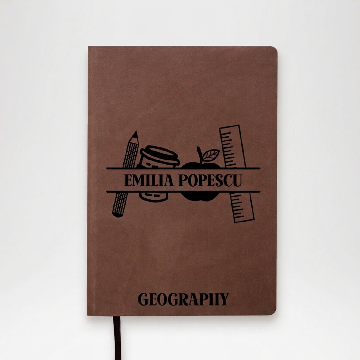 Agenda in pelle personalizzata con dedica per insegnanti - Teacher essentials