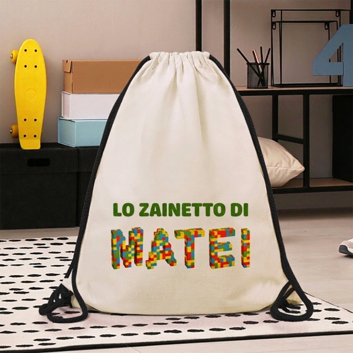 Zaino personalizzato con nome - Lego