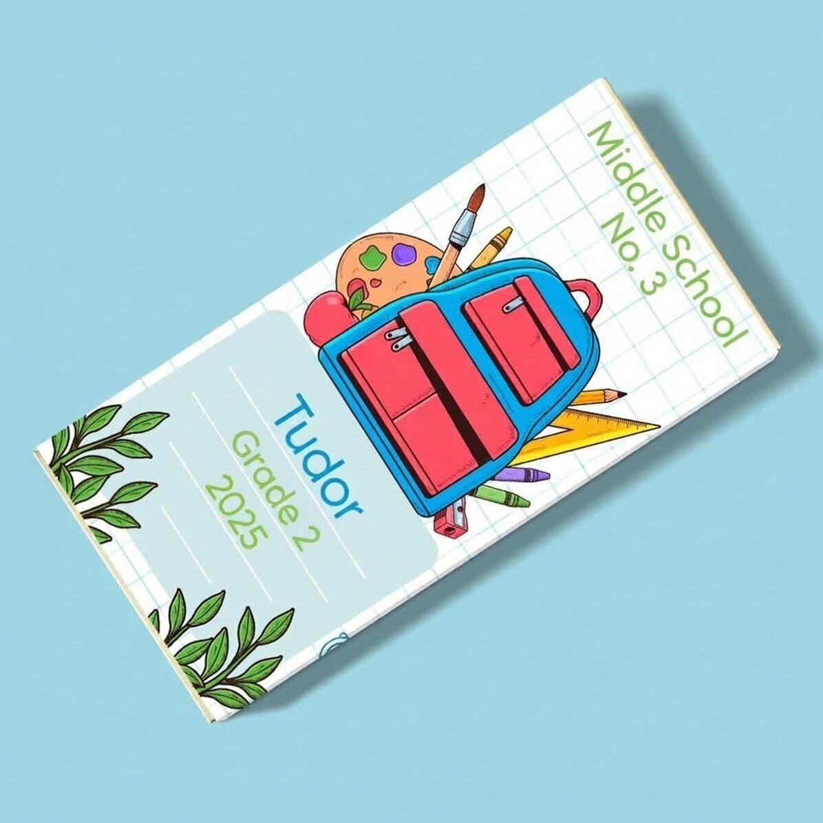 Cioccolato personalizzato con messaggio - Primo giorno di scuola