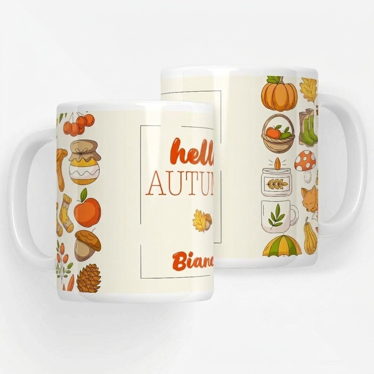 Tazza personalizzata con scritta - Hello Autumn