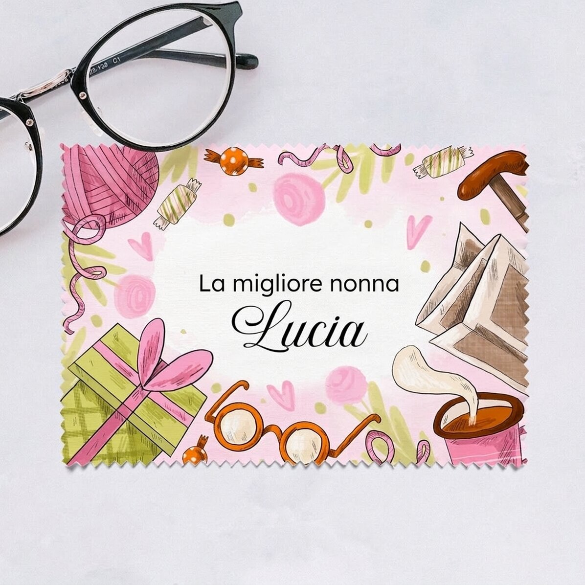 Panno personalizzato per la pulizia di schermi e occhiali - La nonna migliore