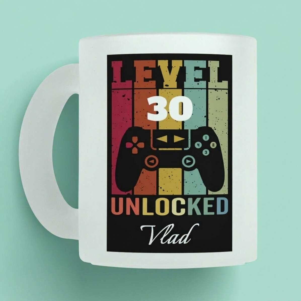 Tazza personalizzata con testo - Level Unlocked