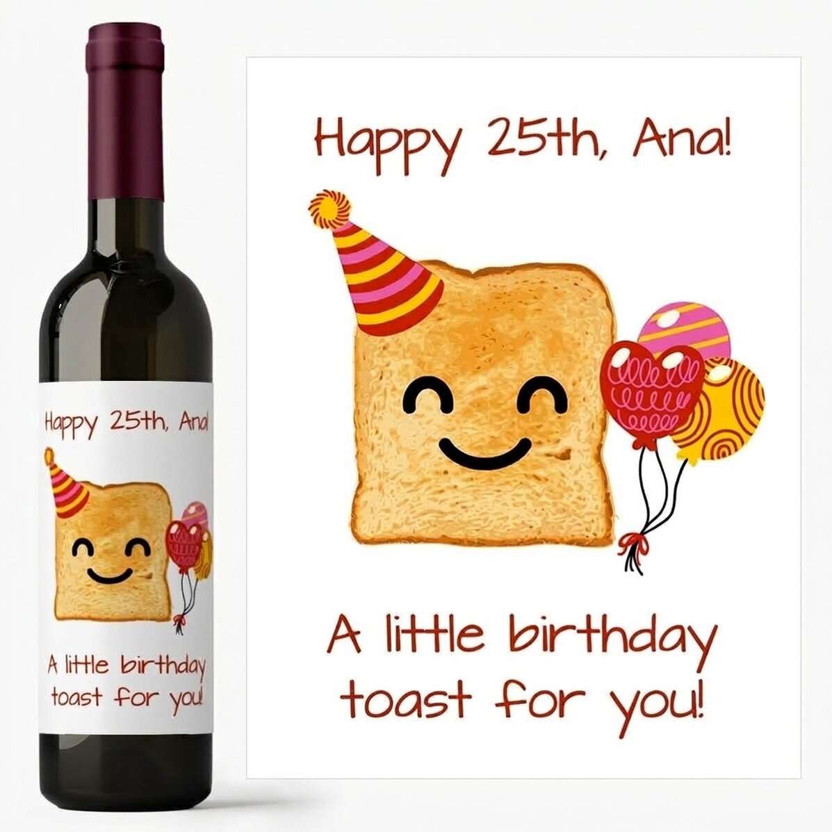 Vino personalizzato con dedica - A little toast