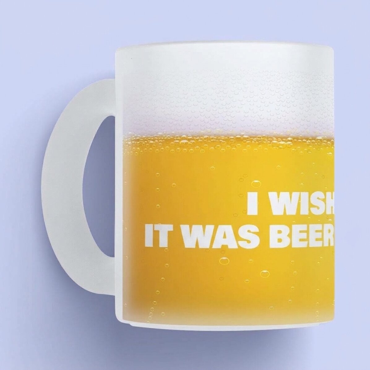 Tazza personalizzata con scritta - "I wish this was beer"