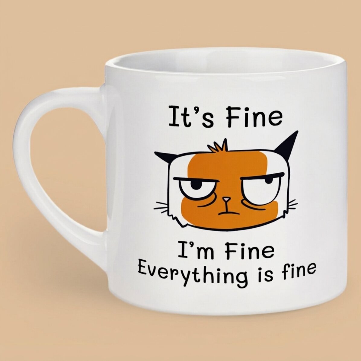Tazza da caffè personalizzata con scritta - I’m Fine