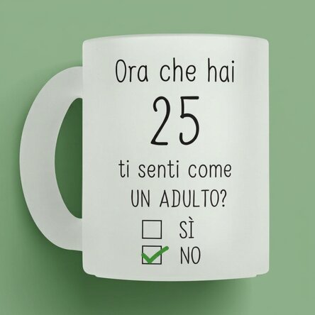 Tazza personalizzata con messaggio - Compleanno