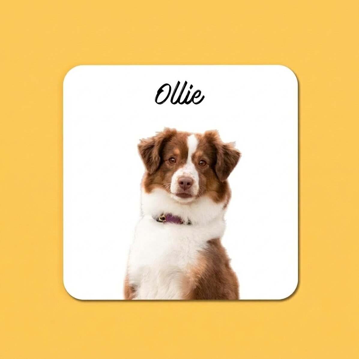 Portabicchieri personalizzato con la foto e il nome del tuo animaletto preferito