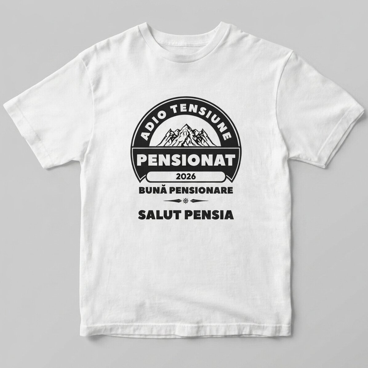 Maglietta in cotone personalizzata con scritta - In pensione