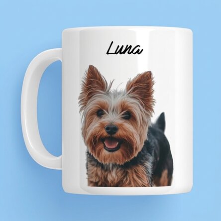 Tazza personalizzata con la foto e il nome del tuo animaletto