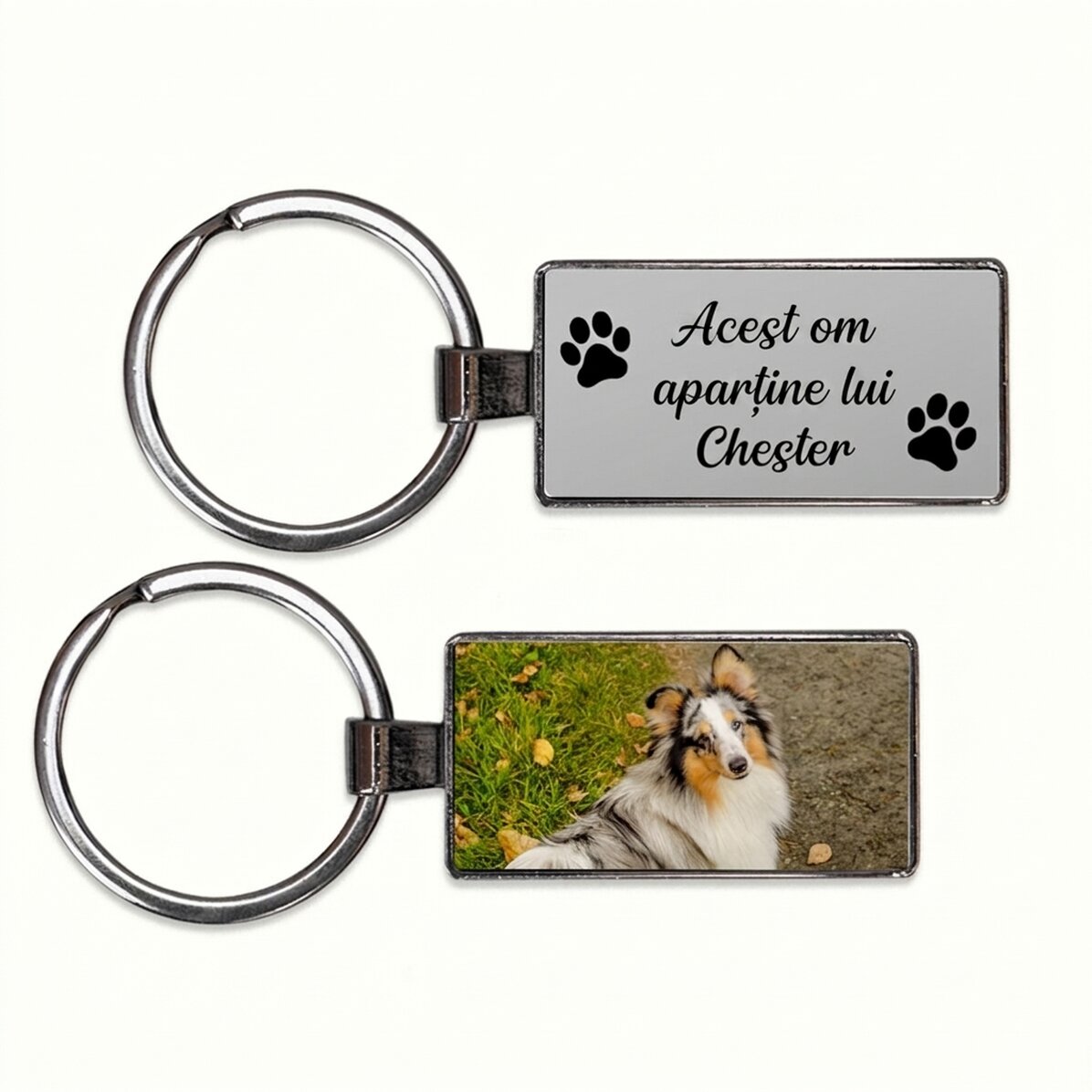 Portachiavi personalizzato con foto e testo - Animali