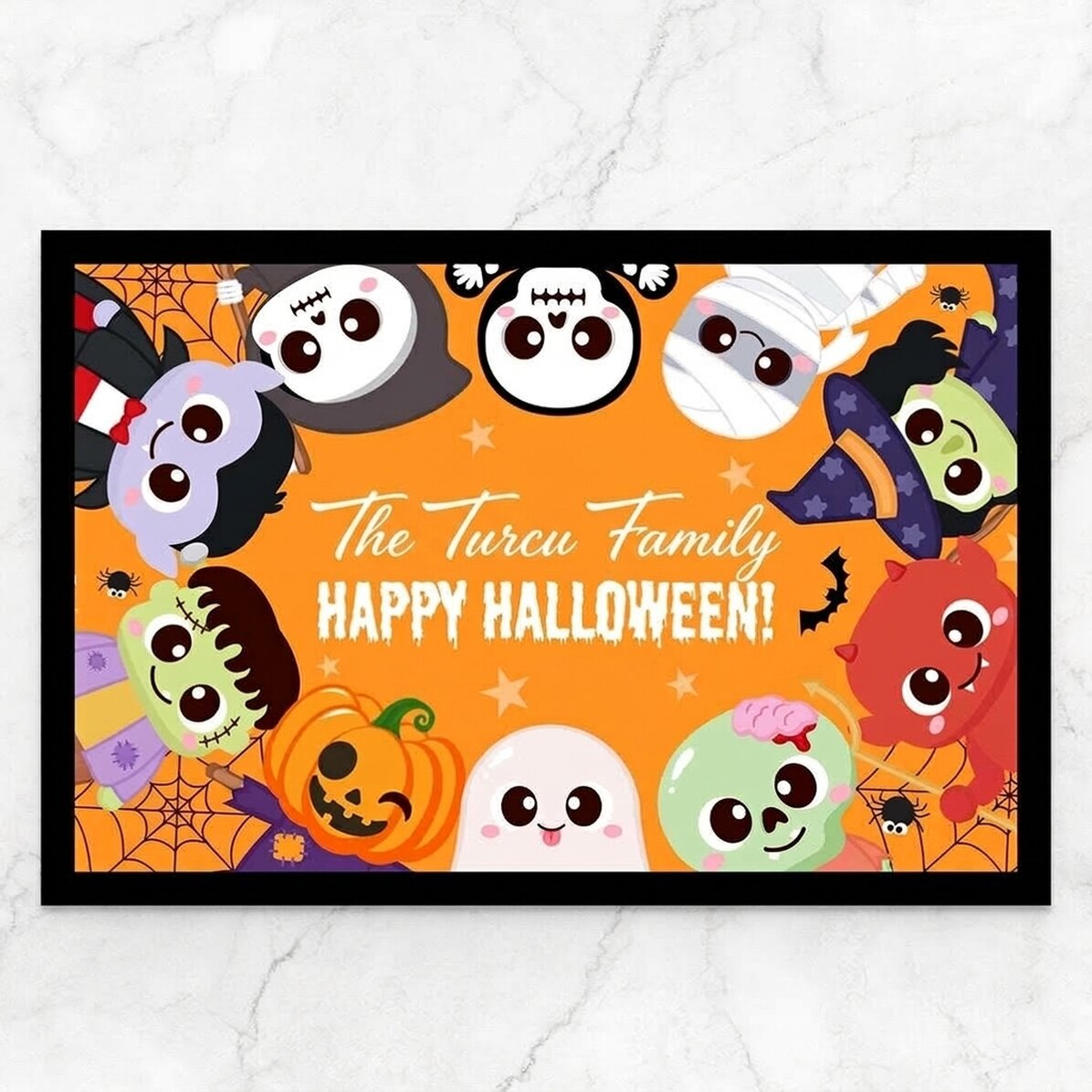 Tappetino d’ingresso personalizzato con scritta - Cute Halloween