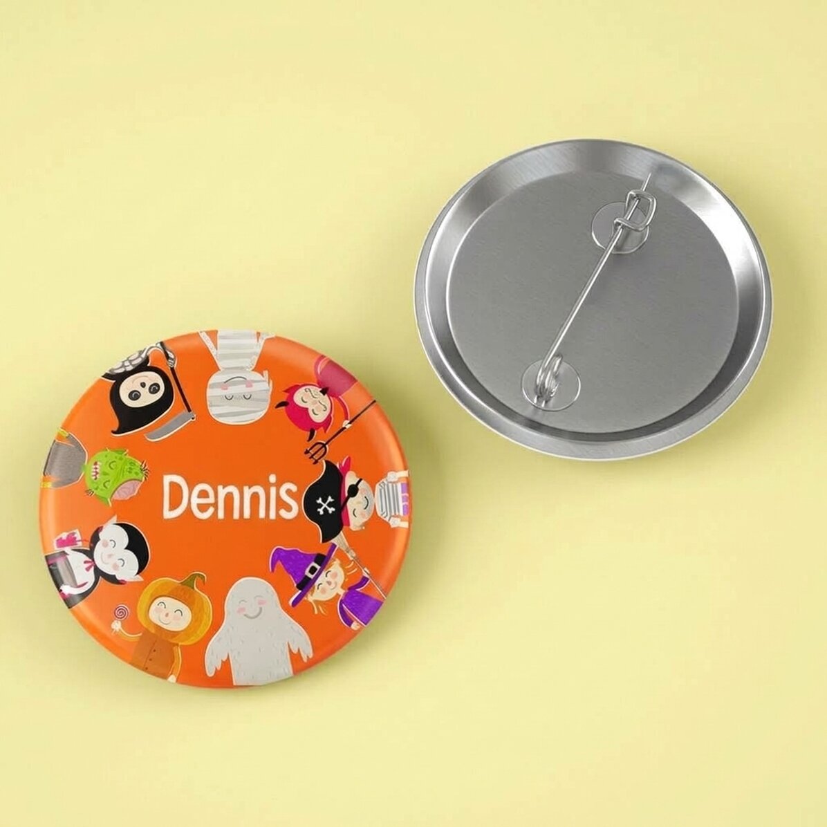 Spilla personalizzata con nome - Halloween