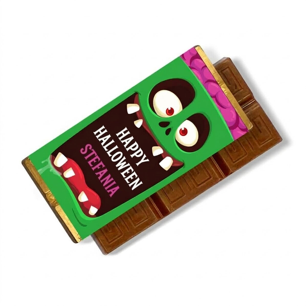 Mini tavoletta di cioccolato personalizzata con scritta - Happy Halloween