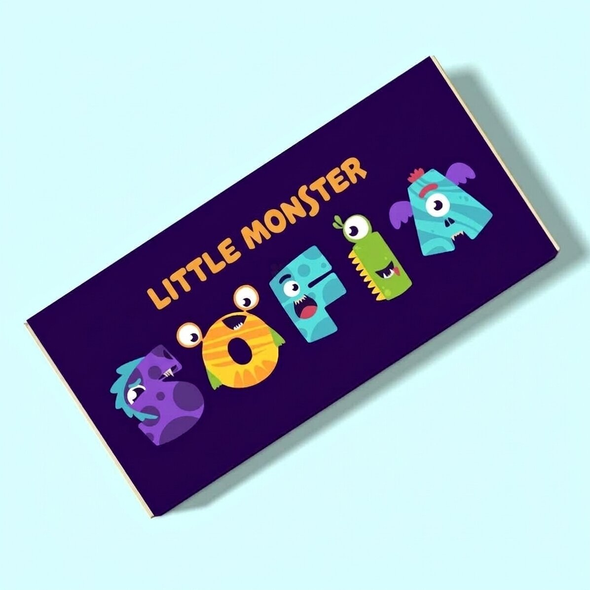 Cioccolato personalizzato con messaggio - Monstrulet