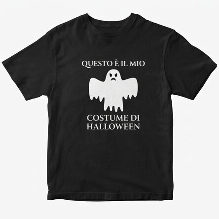 Maglietta in cotone personalizzata con scritta - Halloween