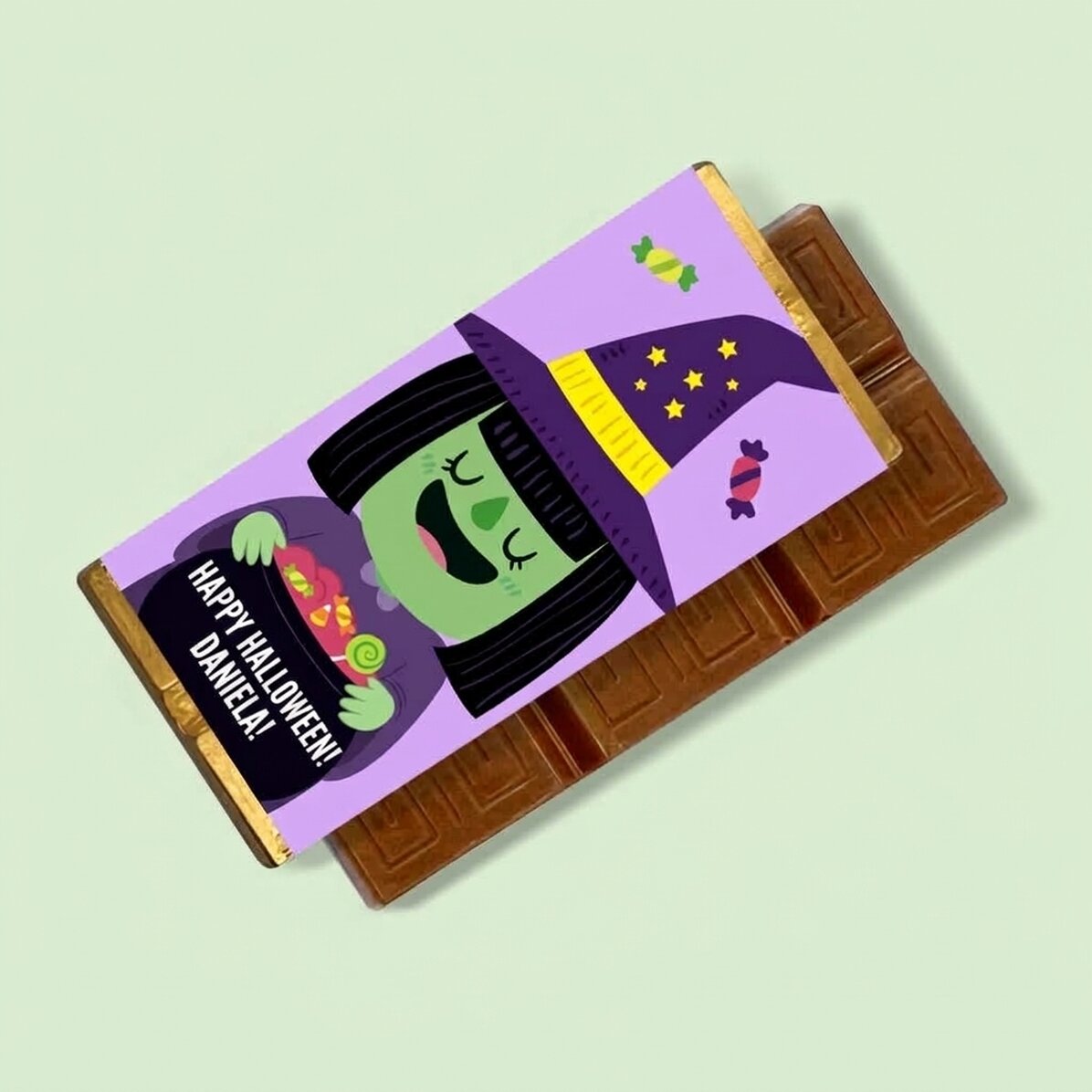 Mini tavoletta di cioccolato personalizzata con scritta - Witch