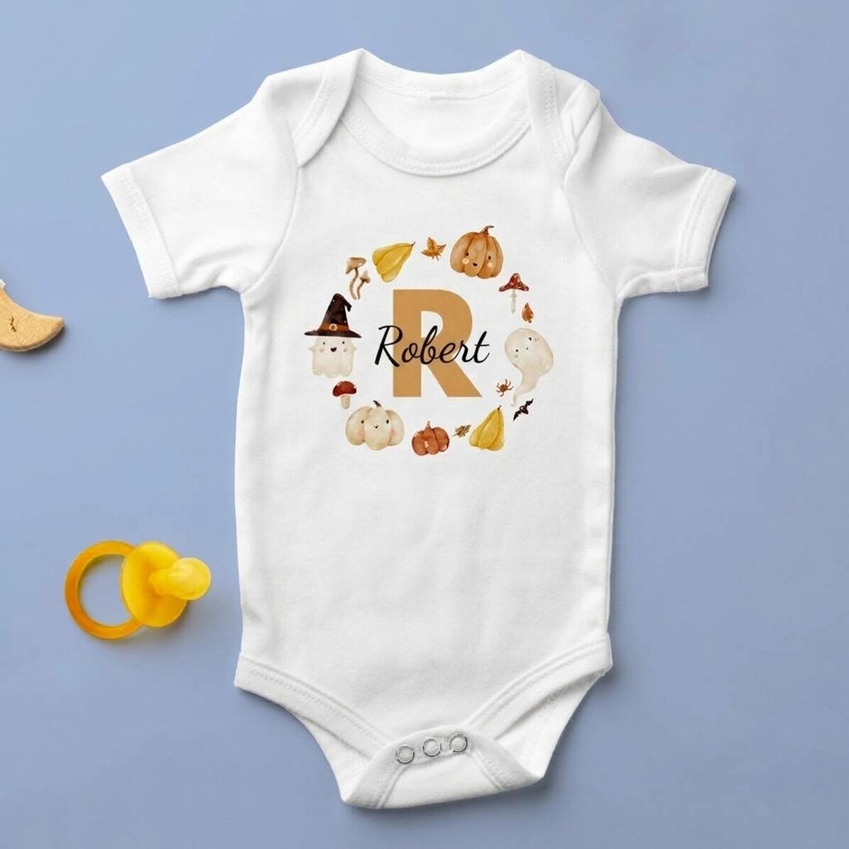 Body per bambini personalizzato con scritta - Carino Halloween