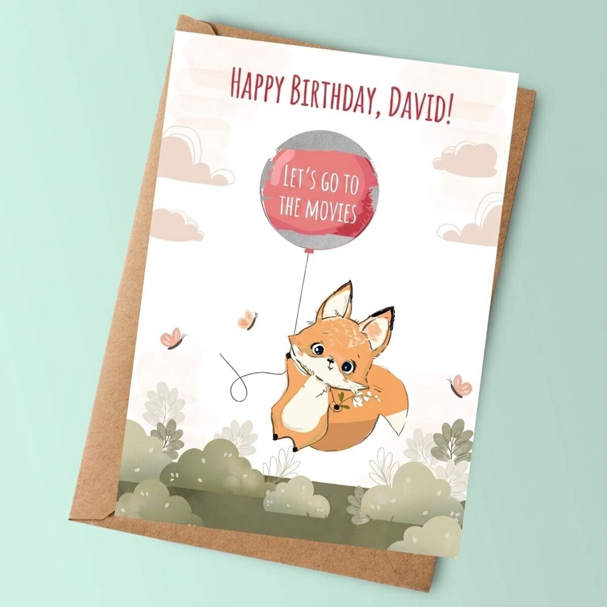 Biglietto gratta e vinci personalizzato con messaggio per bambini - Compleanno