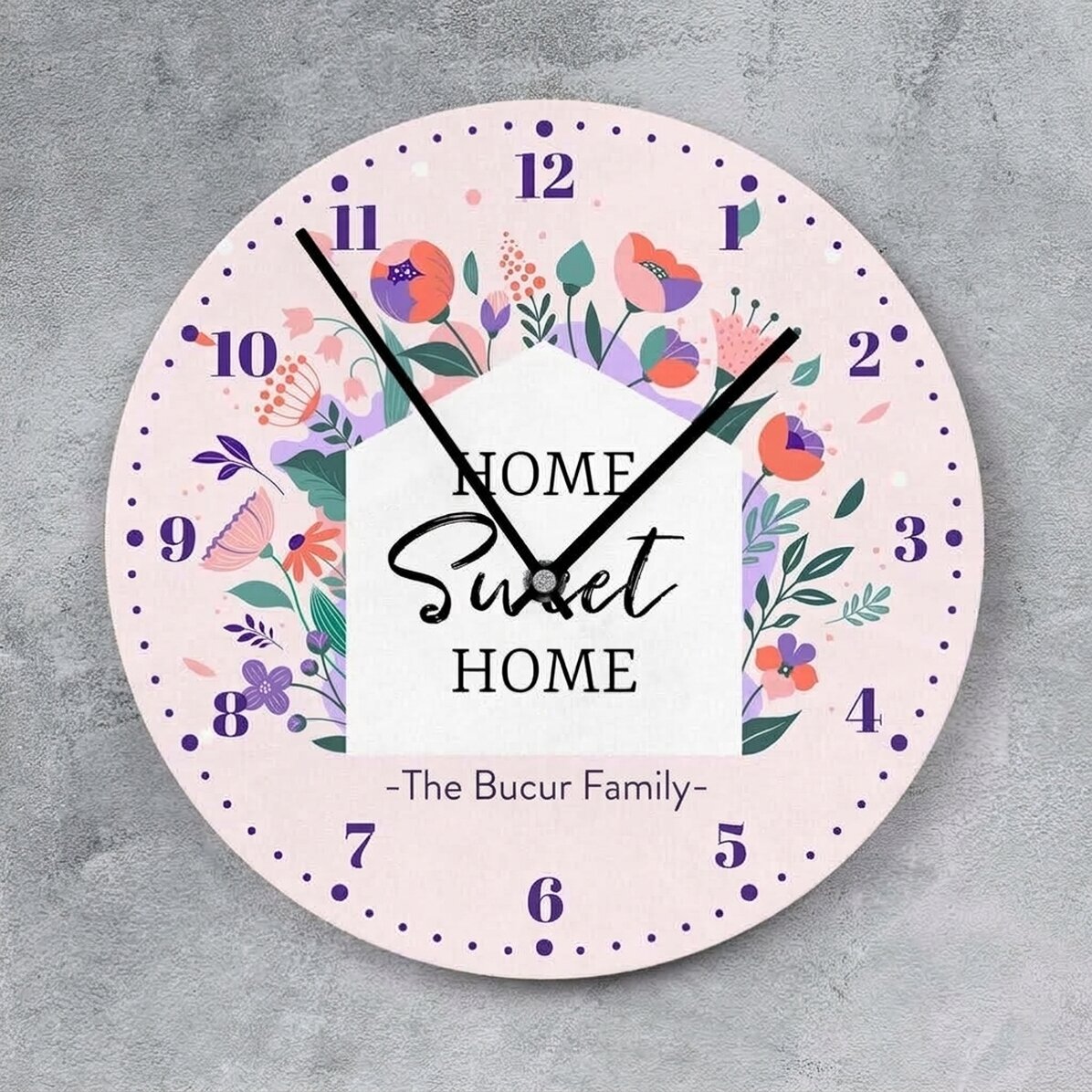 Orologio personalizzato con scritta - Flowers
