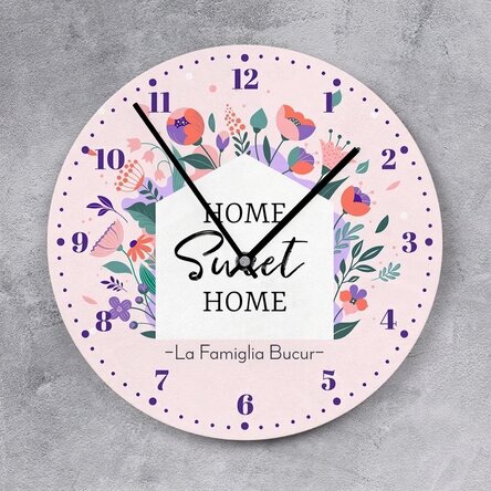 Orologio personalizzato con scritta - Flowers