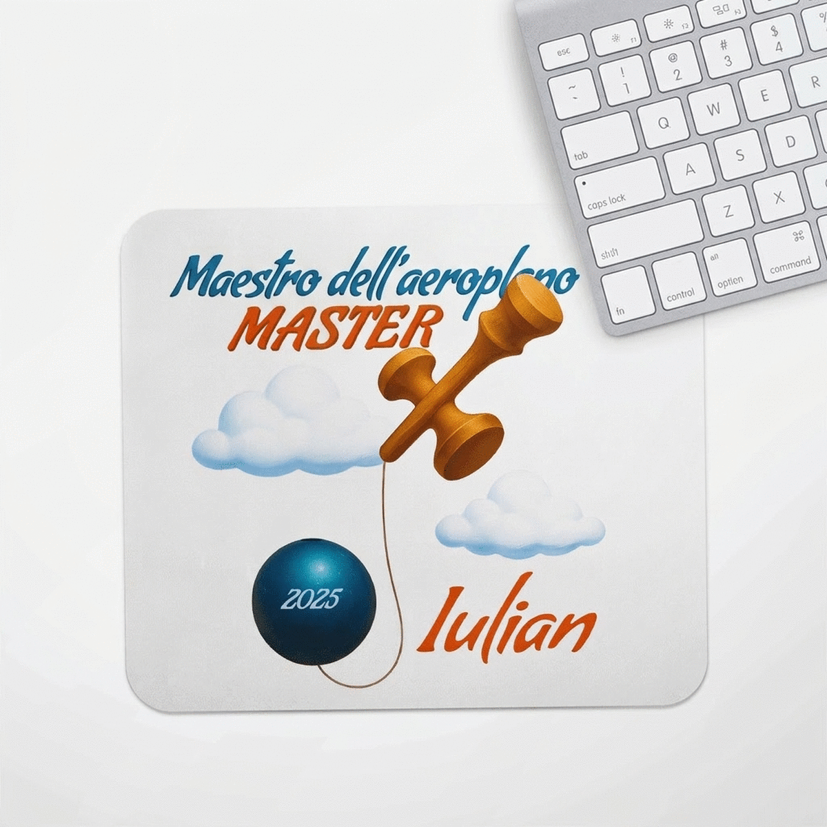 Tappetino per mouse personalizzato con scritta - Airplane Master