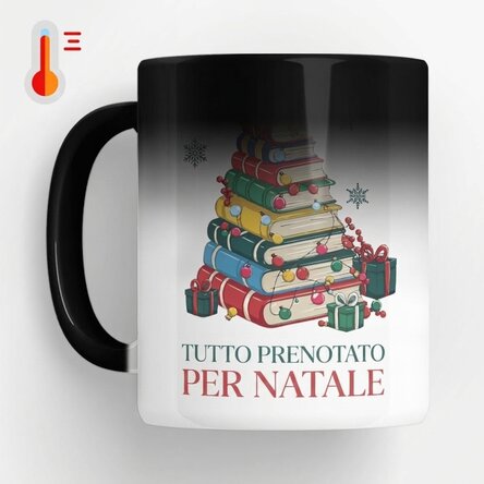 Tazza termosensibile personalizzata con nome e messaggio - Natale