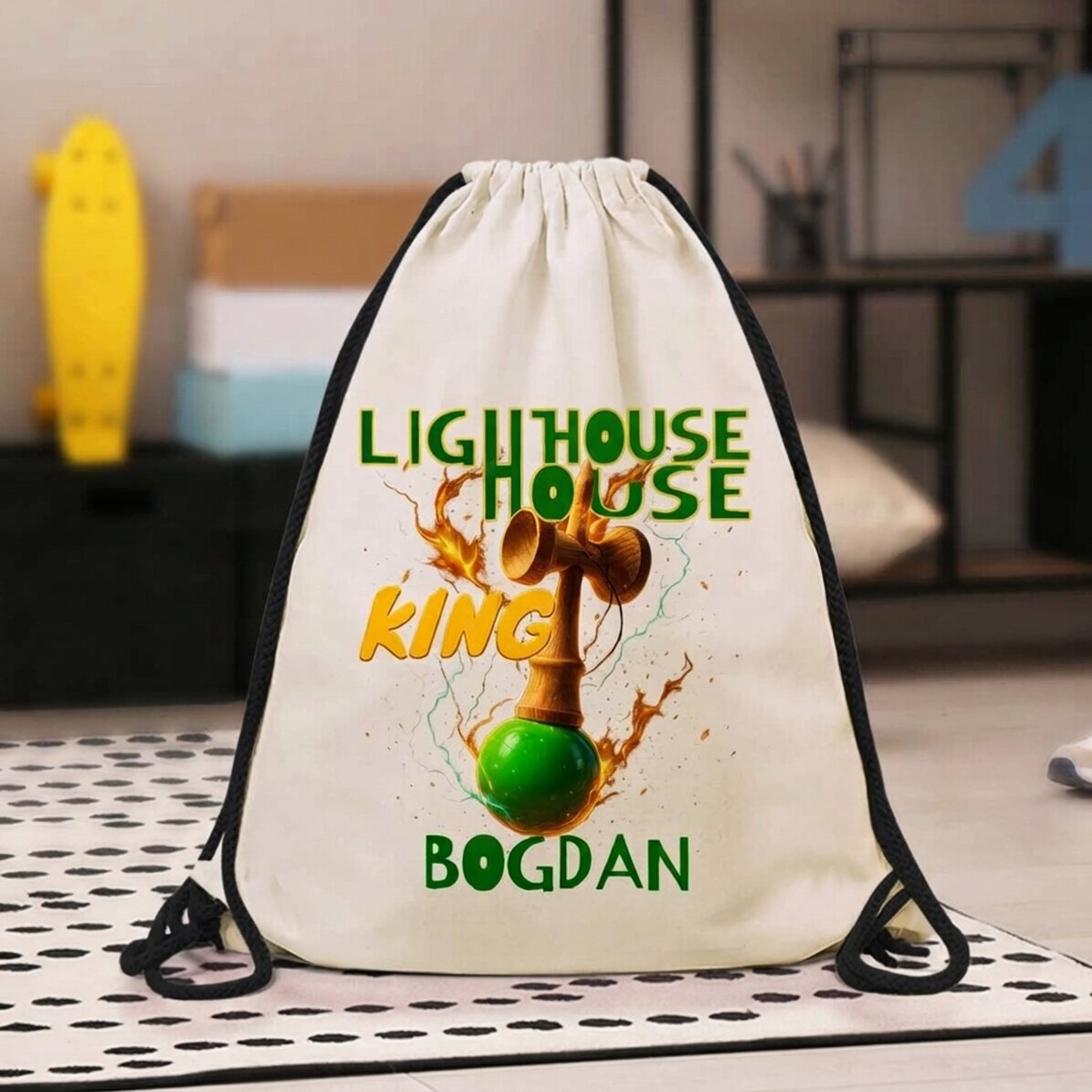 Zaino personalizzato con nome - Lighthouse King