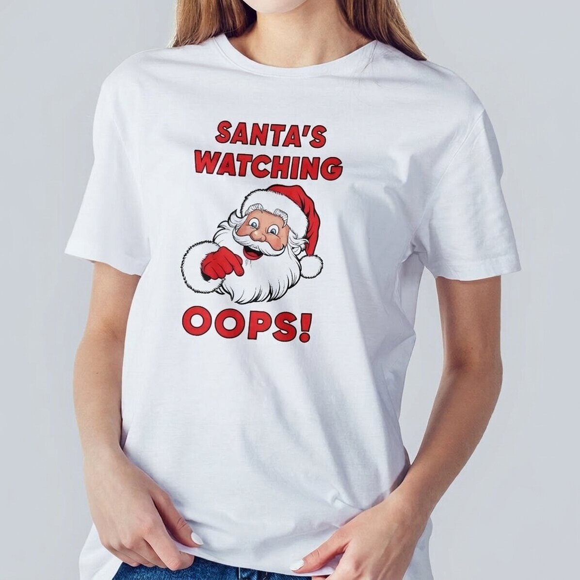 Maglietta in cotone personalizzata con scritta - Santa