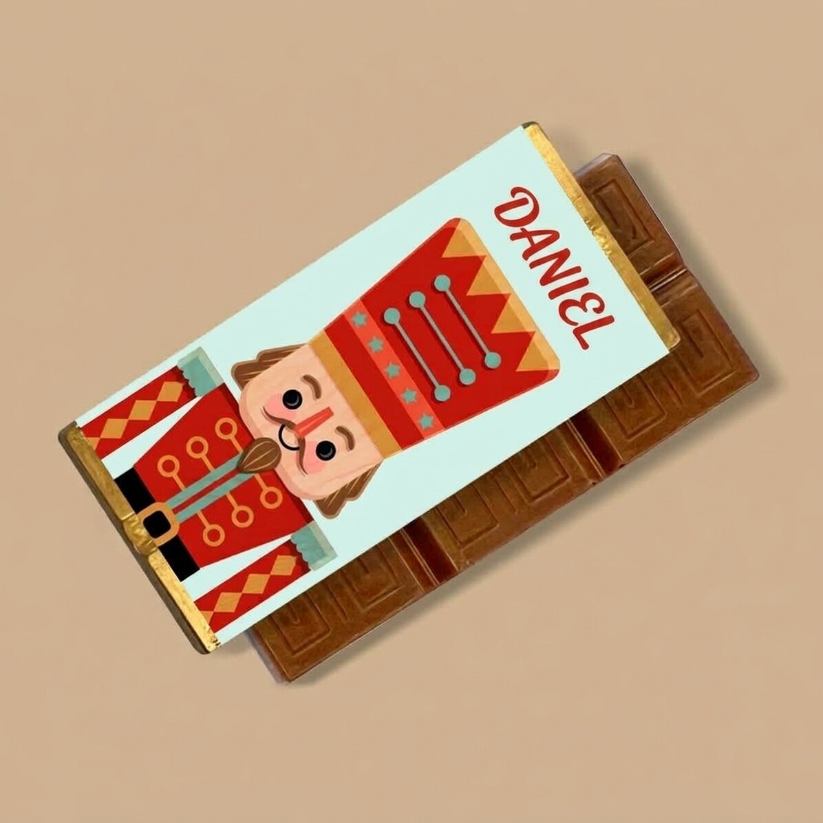 Mini tavoletta di cioccolato personalizzata con messaggio - Nutcracker