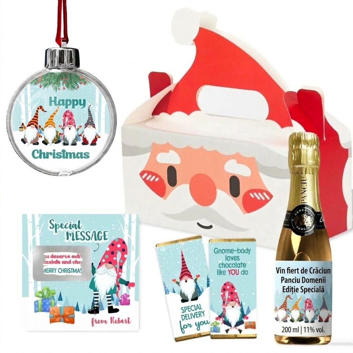 Set regalo con biglietto personalizzato - Let it snow