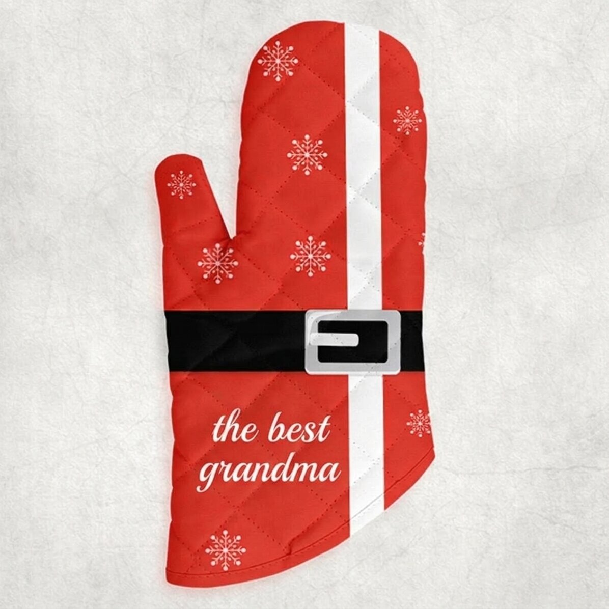 Guanto da cucina personalizzato con scritta - Babbo Natale