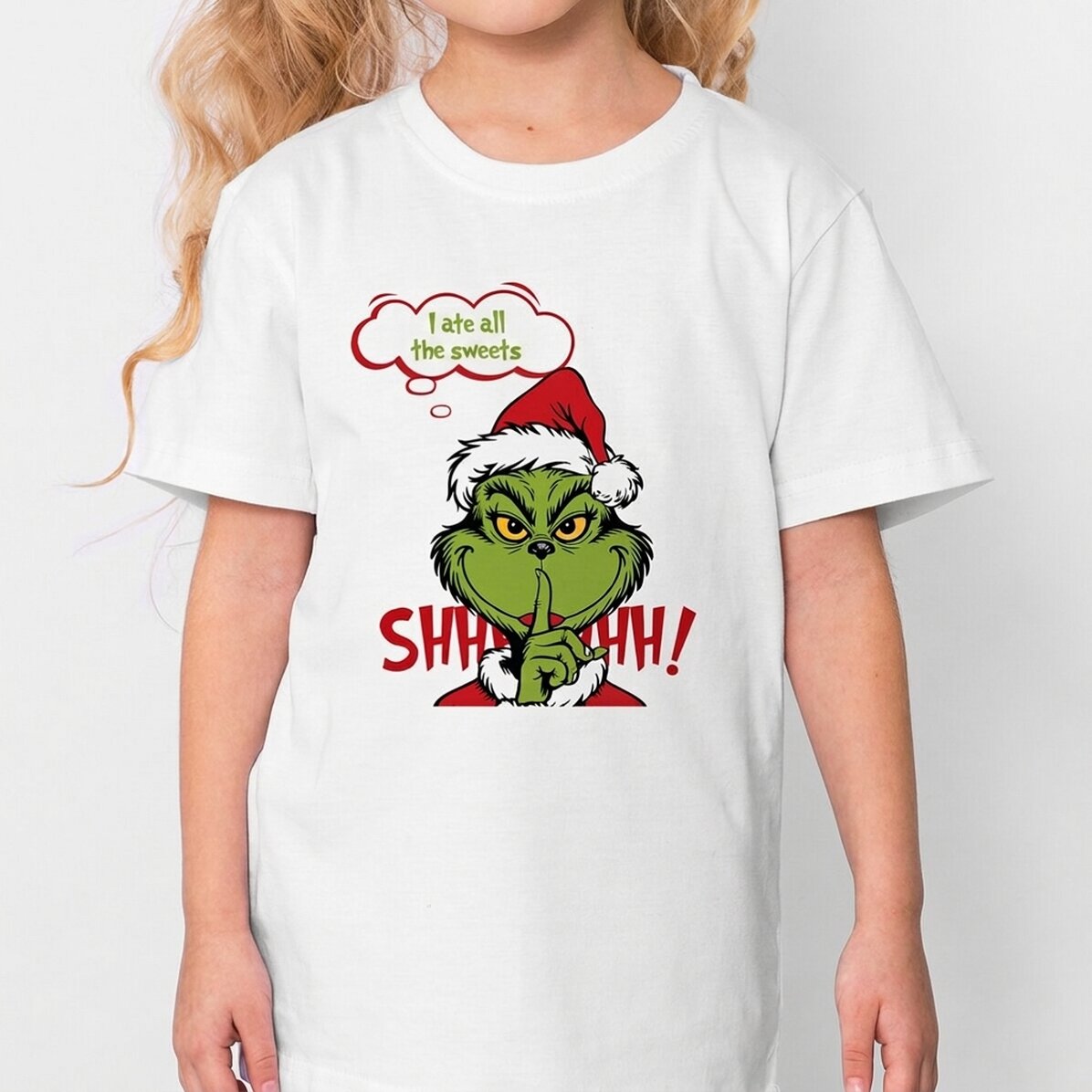 Maglietta in cotone personalizzata per bambini - Il segreto del Grinch