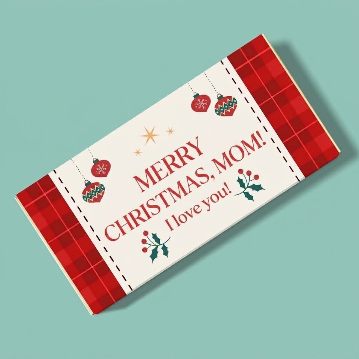 Cioccolato personalizzato con scritta - Buon Natale!