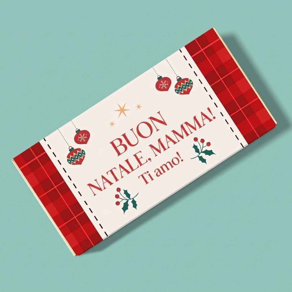 Cioccolato personalizzato con scritta - Buon Natale!