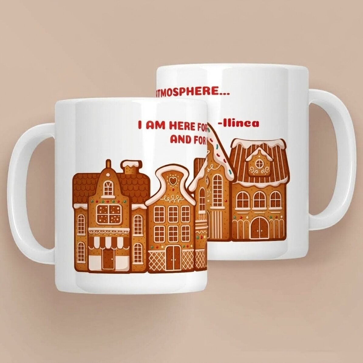 Tazza personalizzata con messaggio - Gingerbread