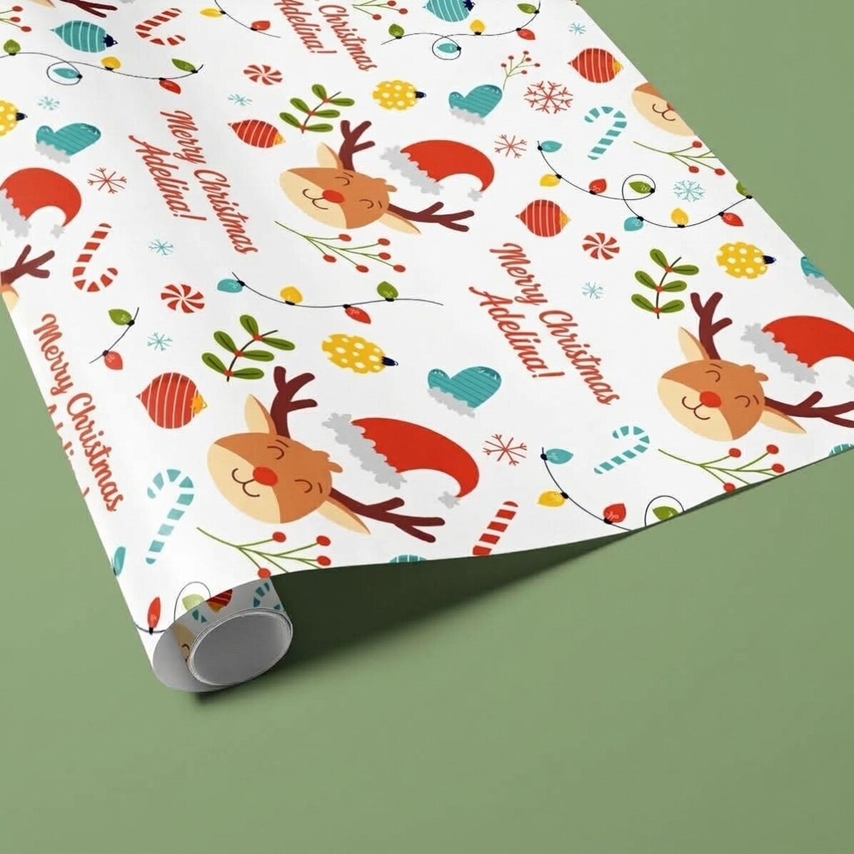 Carta da regalo personalizzata con testo - Natale