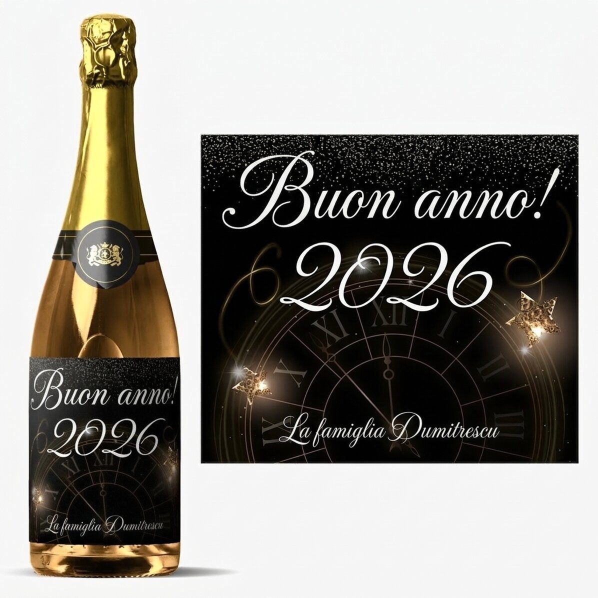 Spumante personalizzato con scritta - Capodanno