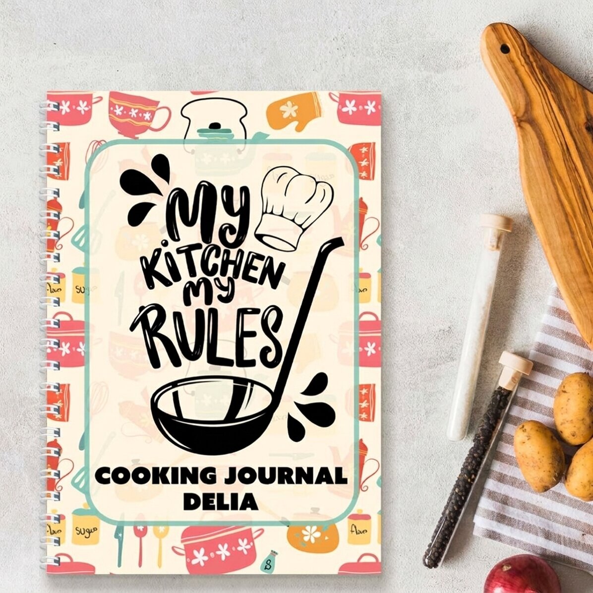Taccuino personalizzato con messaggio - Cooking Journal
