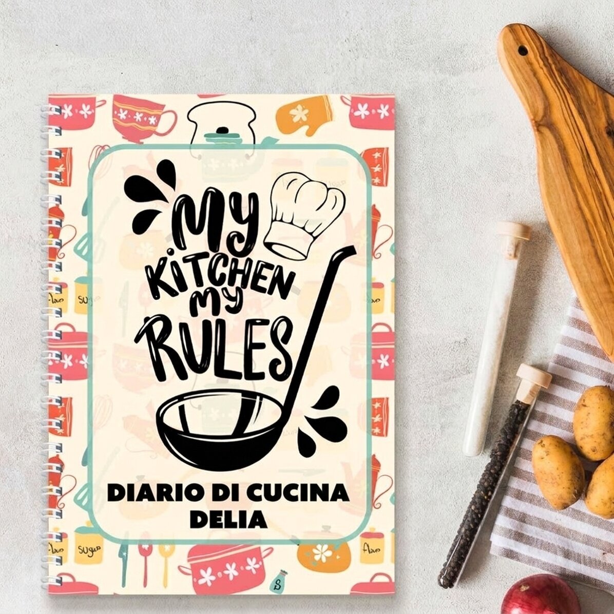 Taccuino personalizzato con messaggio - Cooking Journal