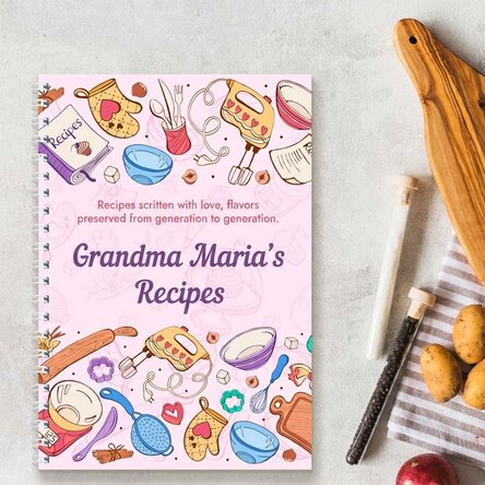 Notebook personalizzato con messaggio - Ricette