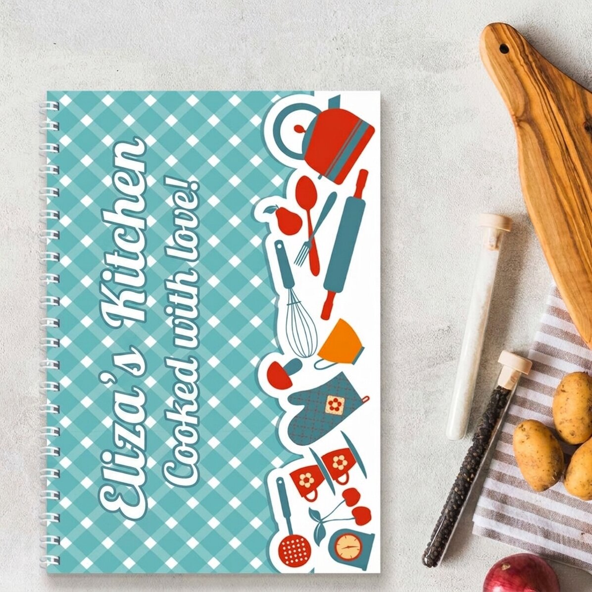 Quaderno personalizzato con testo
