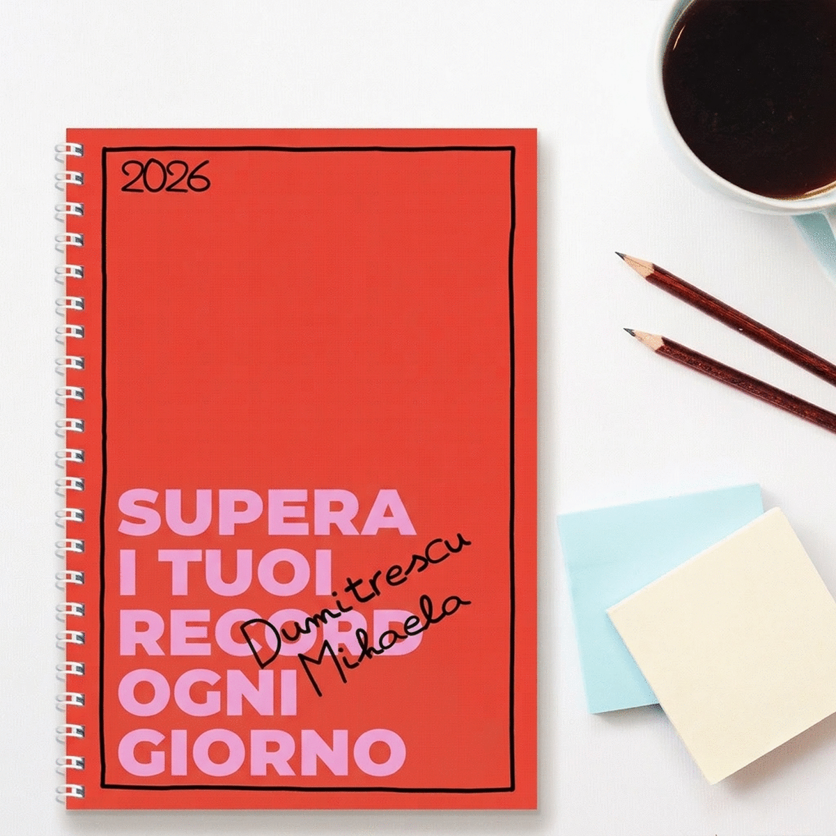 Quaderno personalizzato con testo - Grassetto